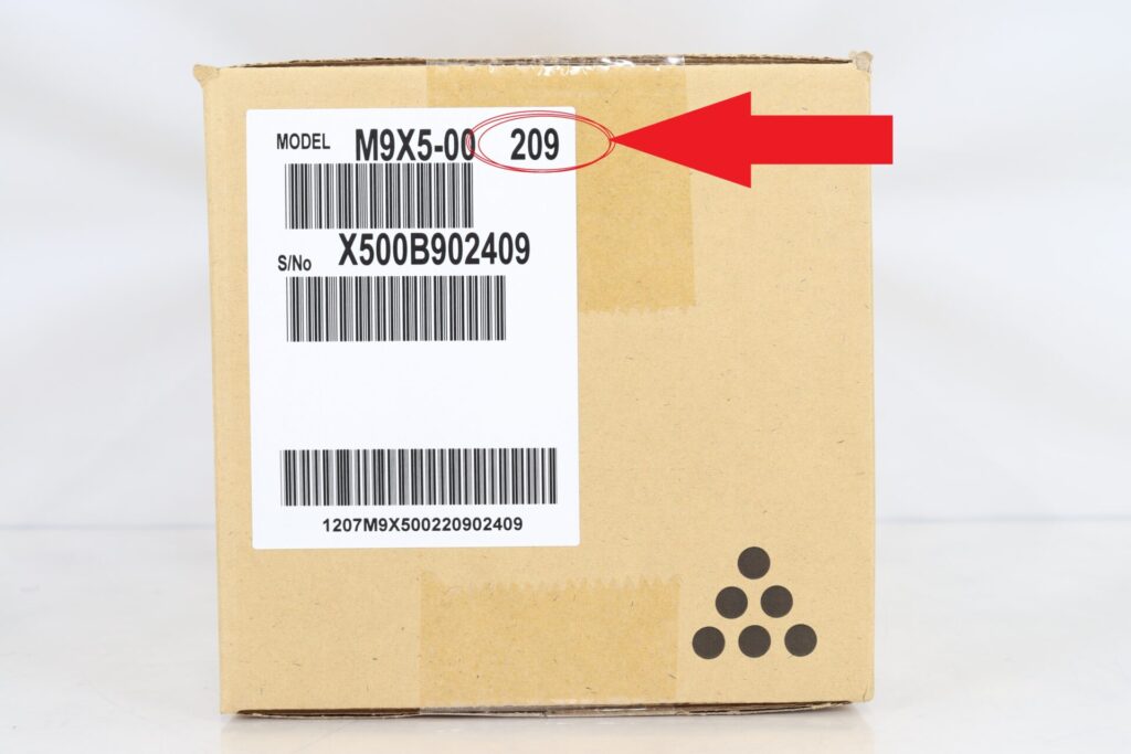 4500Sの製造日記載箇所の画像