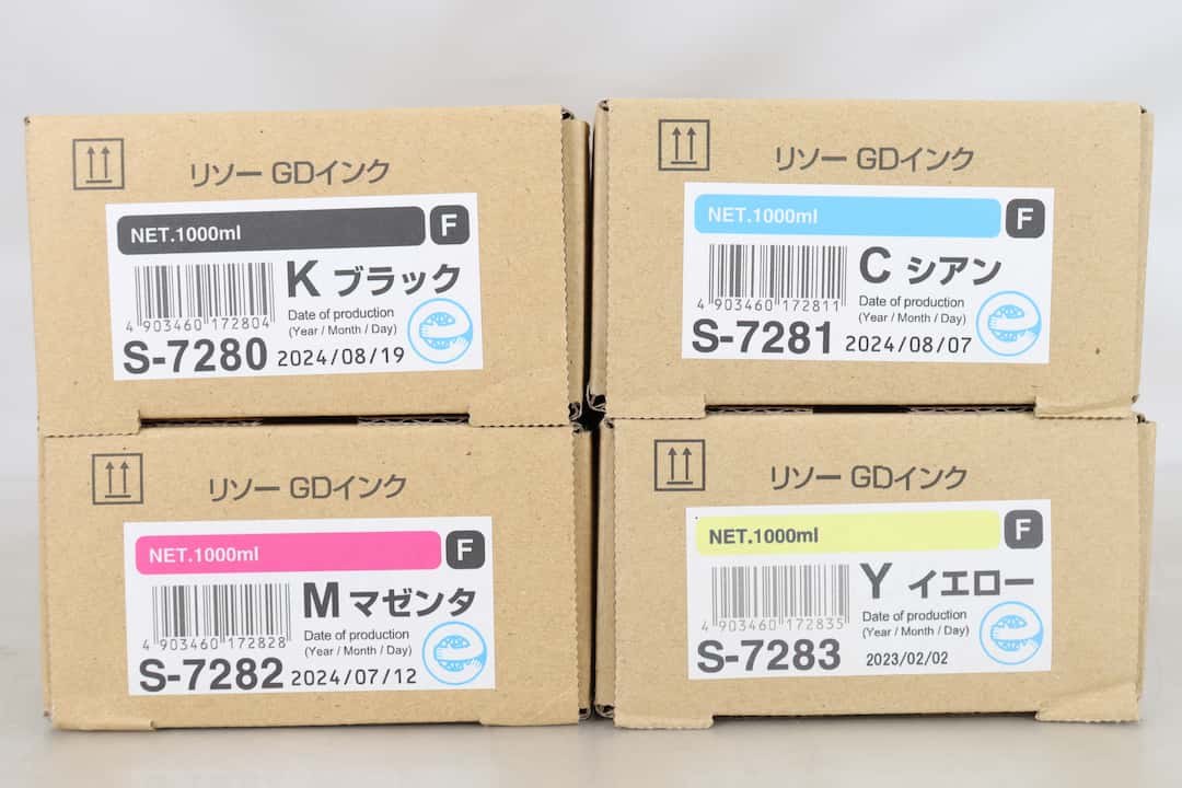 RISO インクの製造日確認方法のイメージ画像