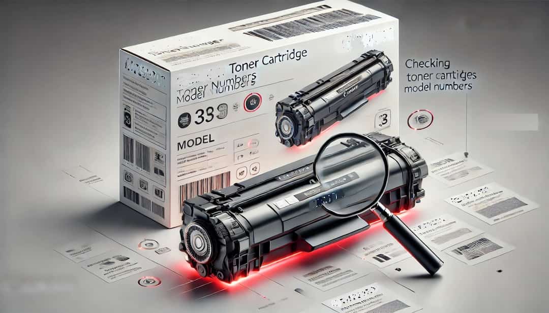 キャノン トナー 型番確認方法のイメージ画像