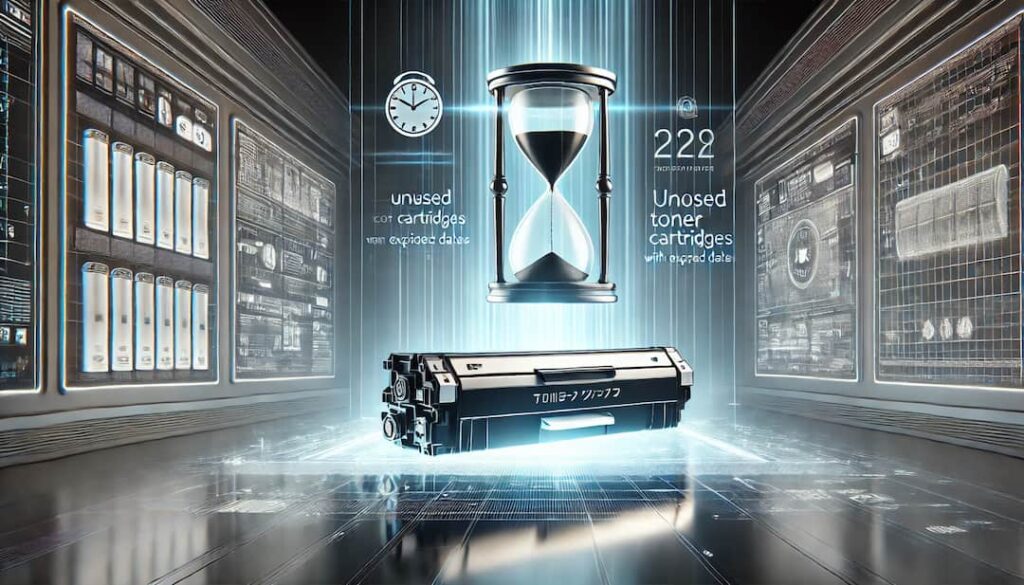 使用期限切れの未使用トナーのイメージ画像