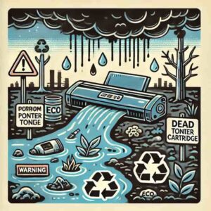 トナーが環境に与える影響のイメージ画像