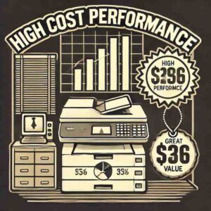 中古複合機はコストパフォーマンスが高いのイメージ画像