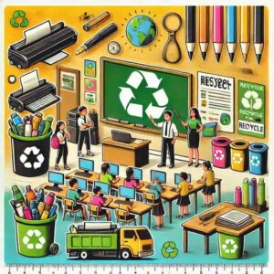 学校での再利用プロジェクトのイメージ画像
