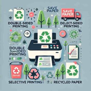 紙を節約する工夫のイメージ画像