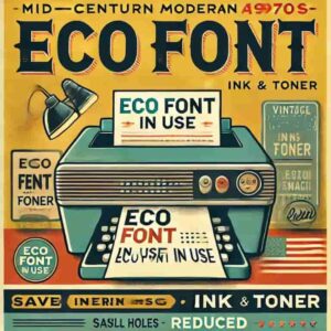 エコフォントを使用のイメージ画像