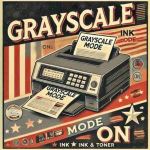 グレースケール印刷のイメージ画像