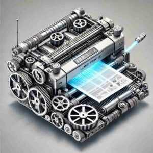 レーザープリンターの印刷方式のイメージ画像
