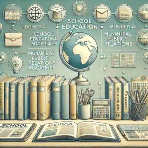 学校教材・自治体の広報誌のイメージ画像