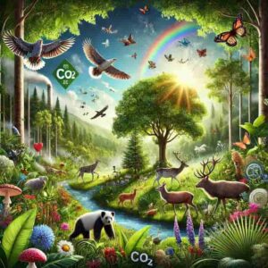 生物多様性の保護とカーボンニュートラルの推進のイメージ画像