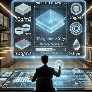 紙の厚さ（坪量）による選び方のイメージ画像