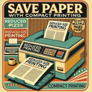縮小印刷で1ページにまとめるのイメージ画像