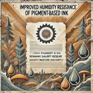 顔料インクなら湿気への耐性が向上のイメージ画像