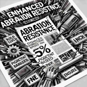 顔料インクなら耐摩耗性が向上のイメージ画像