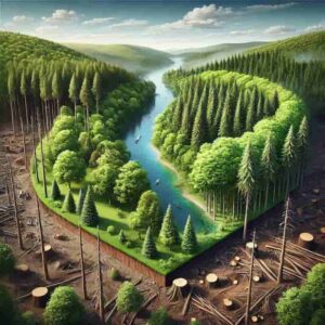 適正な森林管理で違法伐採を防ぐのイメージ画像