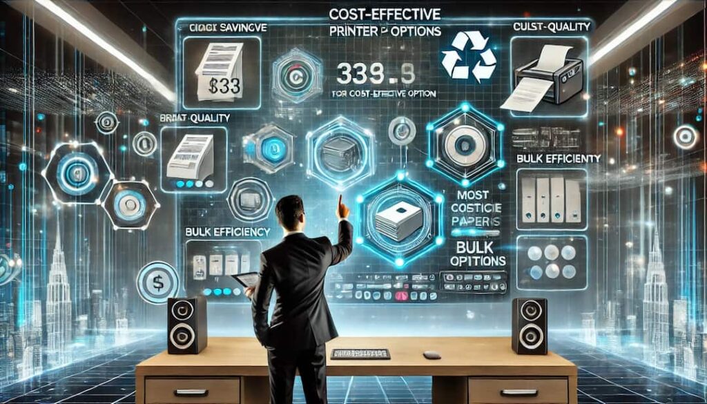 コストパフォーマンスの良い用紙の選び方のイメージ画像