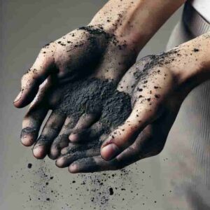 手や肌についた場合のイメージ画像