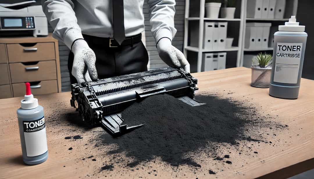 トナーをこぼしたらどうするのイメージ画像