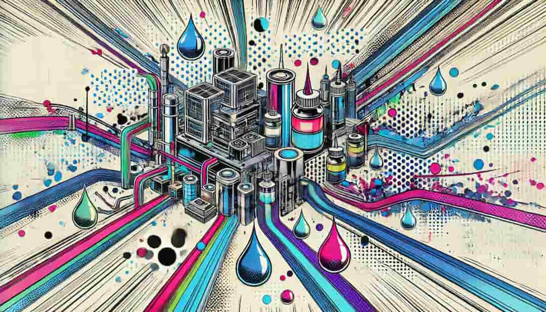 HPのインク技術のイメージ画像