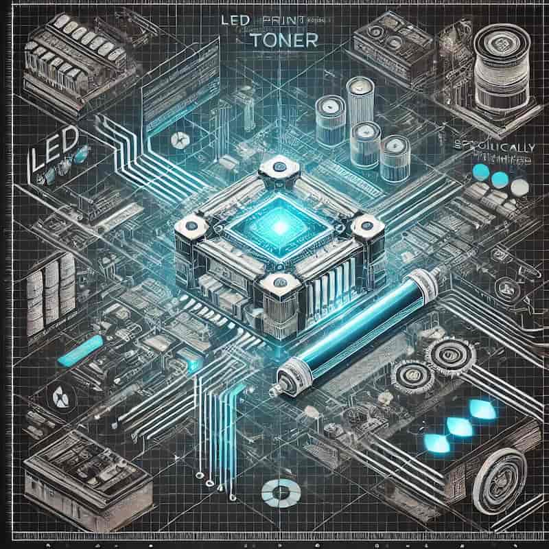LED方式と相性のよいトナー設計のイメージ画像