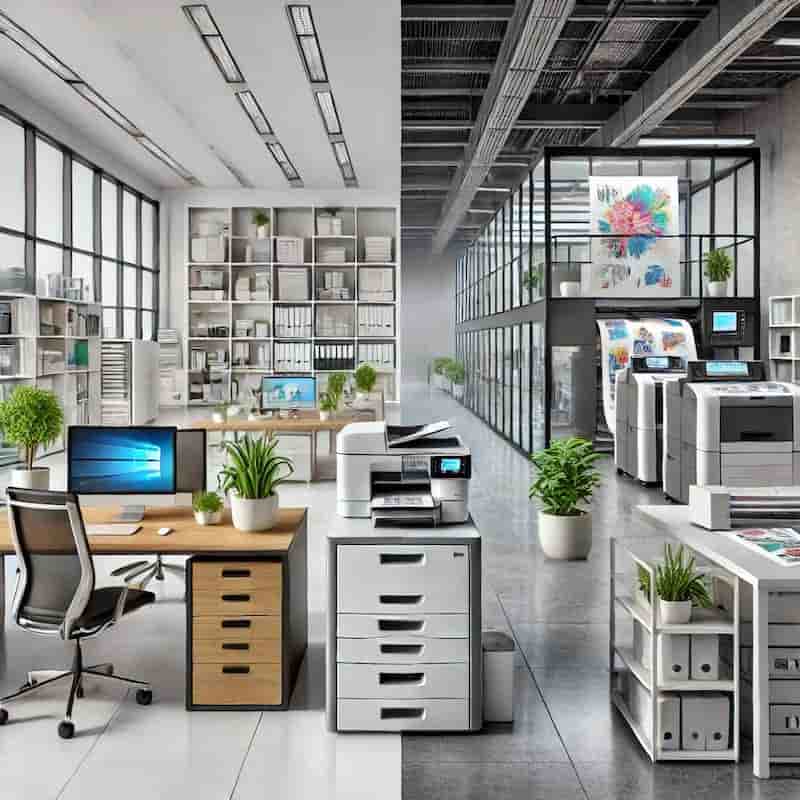 オフィスから商業印刷まで対応する幅広い用途のイメージ画像