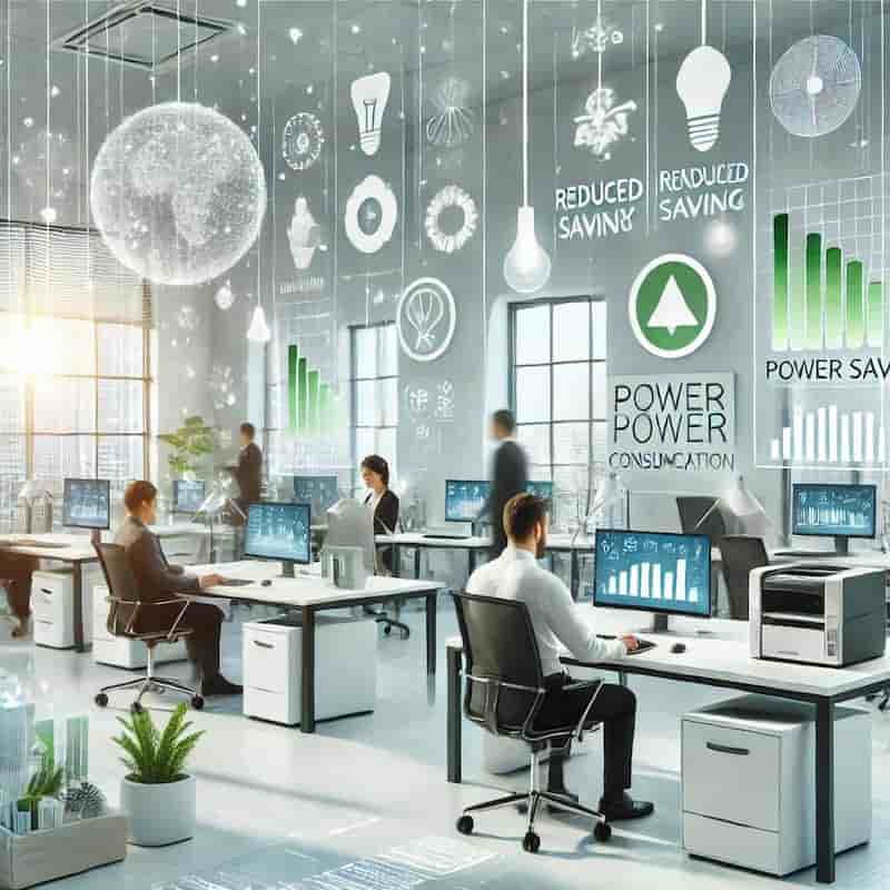 オフィスにおける電力削減と生産性の両立のイメージ画像