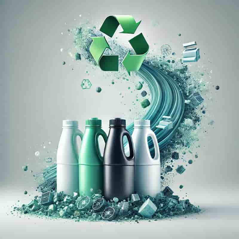 再生プラスチックを活用したトナーボトルのイメージ画像