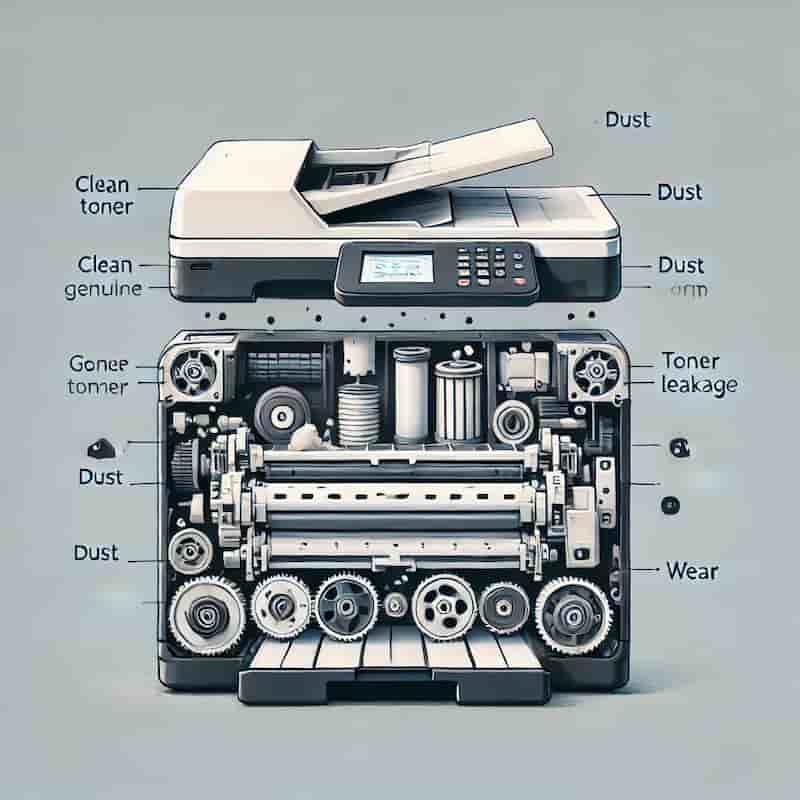プリンター本体への影響のイメージ画像