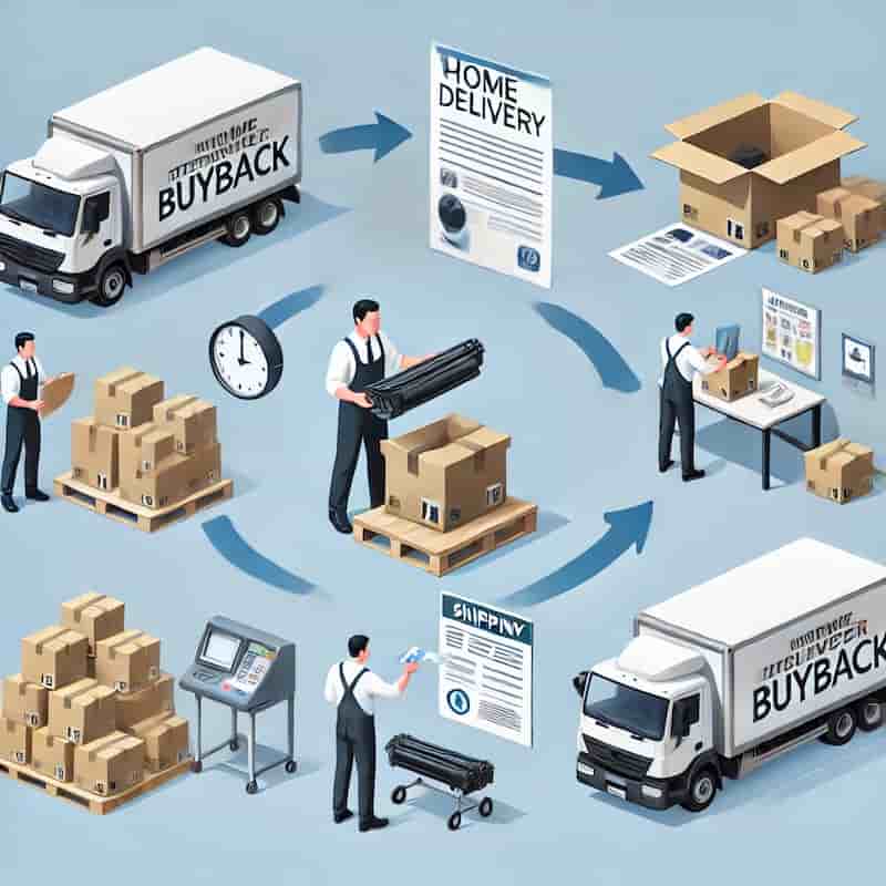 宅配買取の流れのイメージ画像