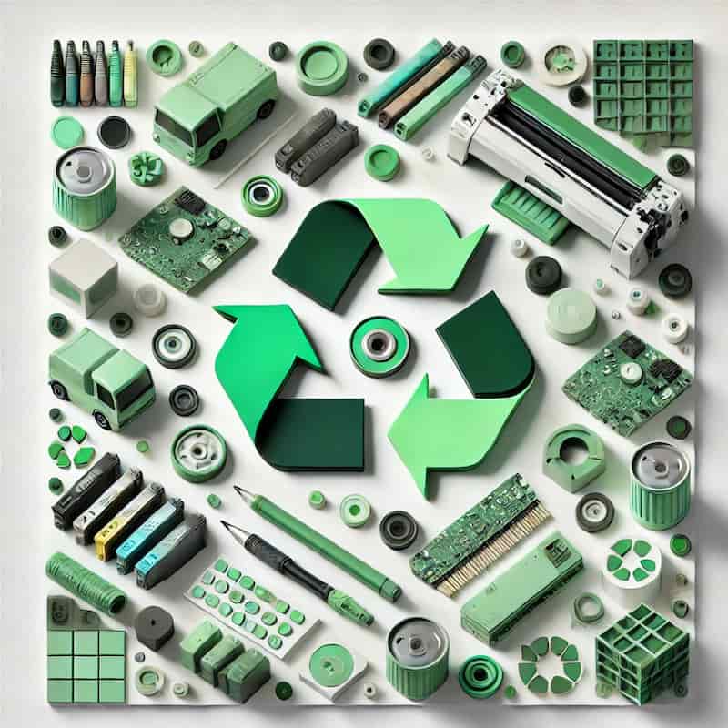 再生材の活用と回収プログラムのイメージ画像