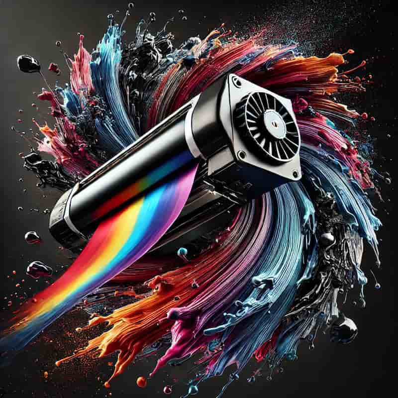 油性顔料インクによる高速印刷対応のイメージ画像