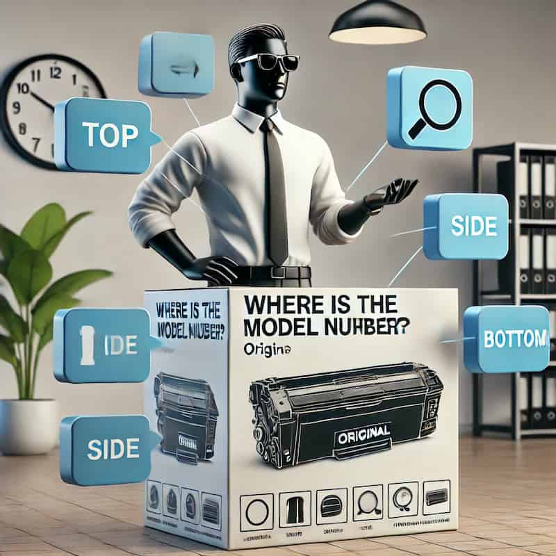 トナーの型番はどこにあるのかのイメージ画像