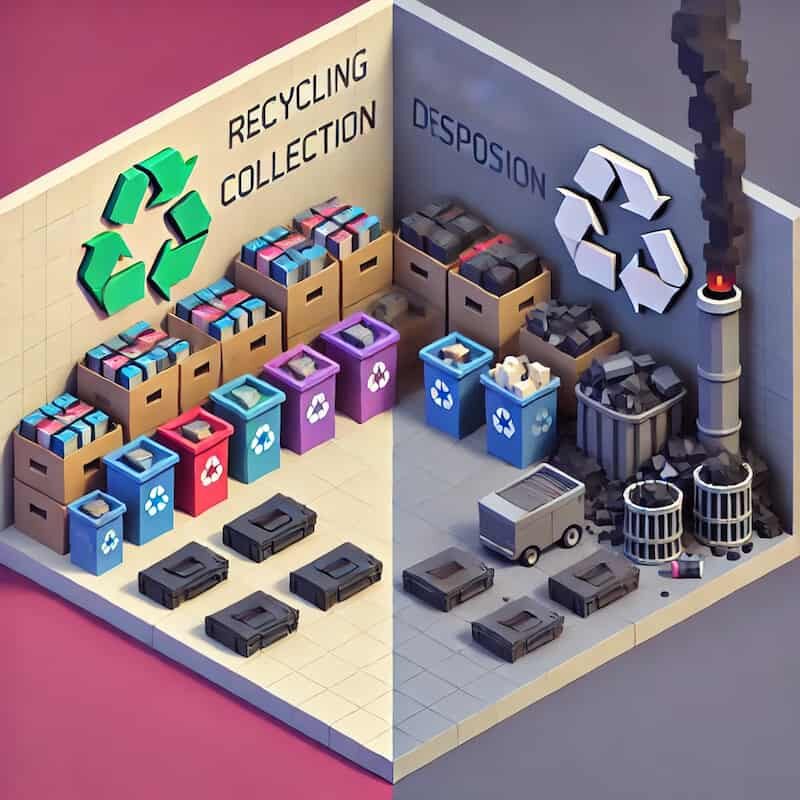 回収と廃棄の違いのイメージ画像