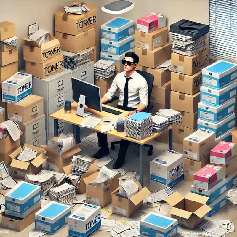 在庫の山のイメージ画像