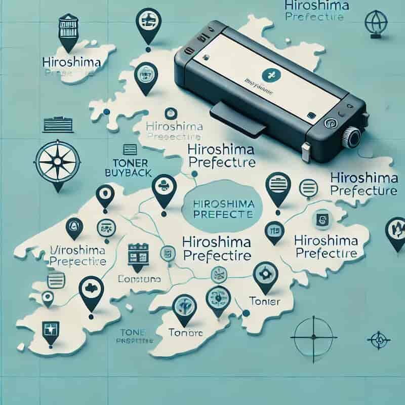 広島県のトナー買取対応エリアのイメージ画像