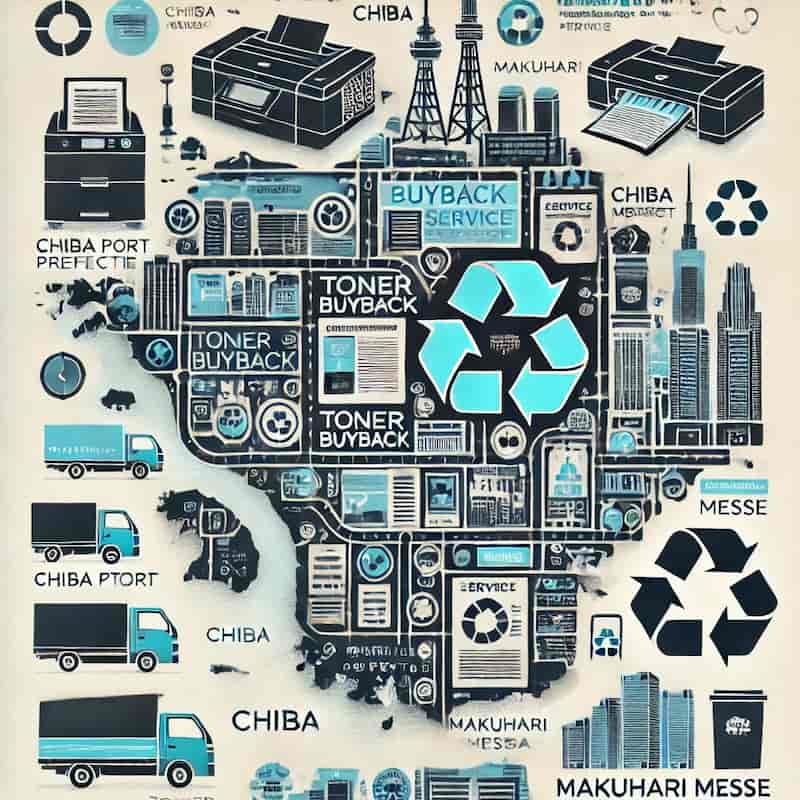千葉県のトナー買取対応エリアのイメージ画像