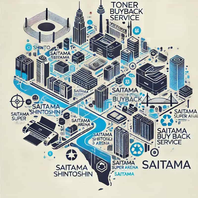 埼玉県のトナー買取対応エリアのイメージ画像
