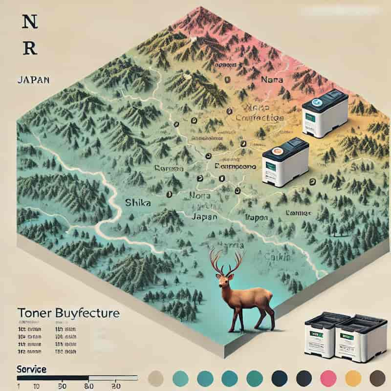 奈良県のトナー買取対応エリアのイメージ画像