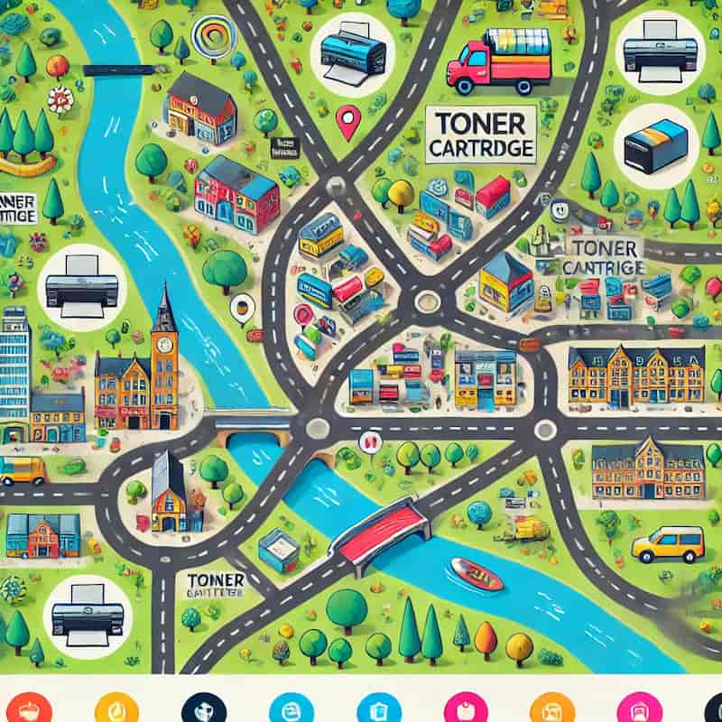 山口県のトナー買取対応エリアのイメージ画像