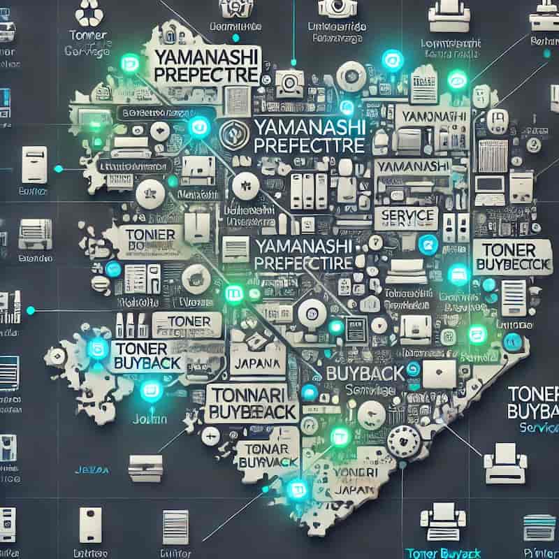 山梨県のトナー買取対応エリアのイメージ画像