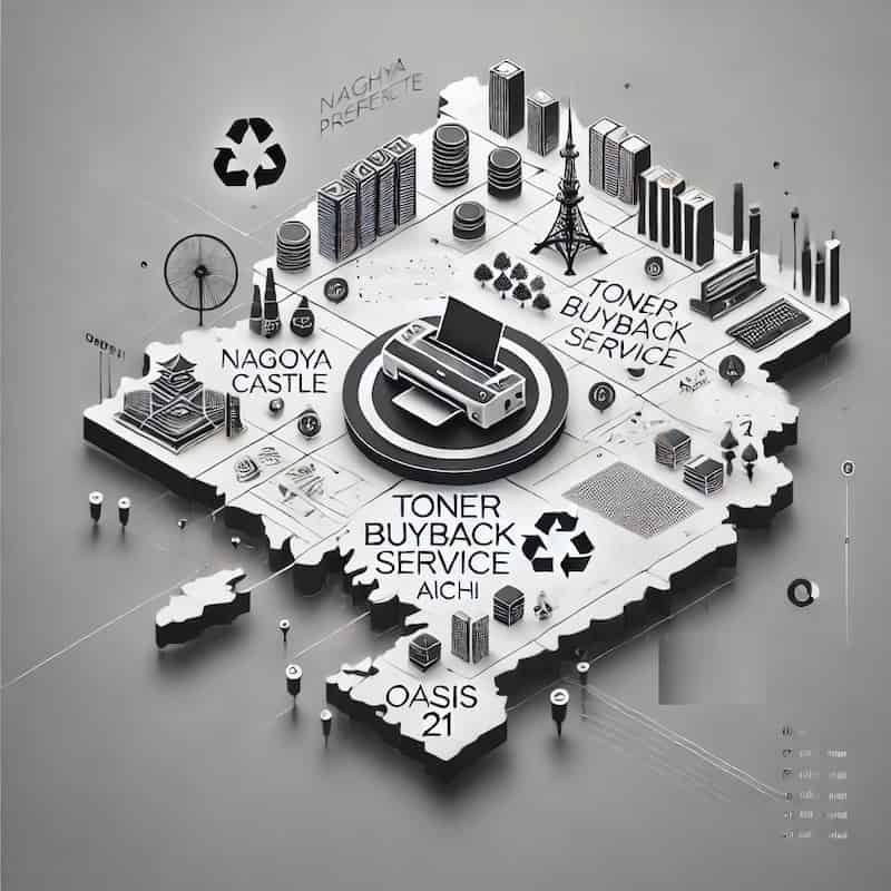 愛知県のトナー買取対応エリアのイメージ画像