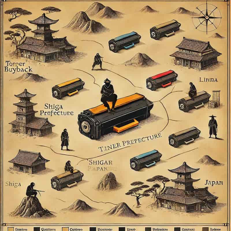 滋賀県のトナー買取対応エリアのイメージ画像