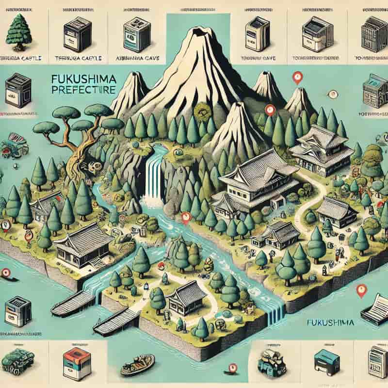 福島県のトナー買取対応エリアのイメージ画像