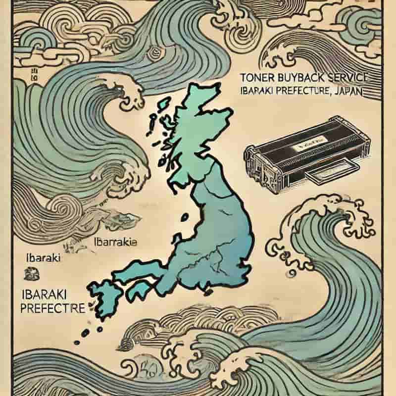 茨城県のトナー買取対応エリアのイメージ画像