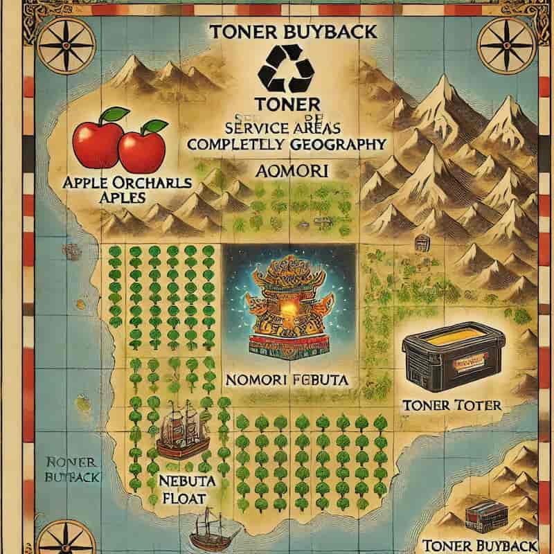 青森県のトナー買取対応エリアのイメージ画像