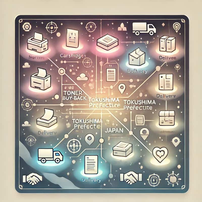 徳島県のトナー買取対応エリアのイメージ画像