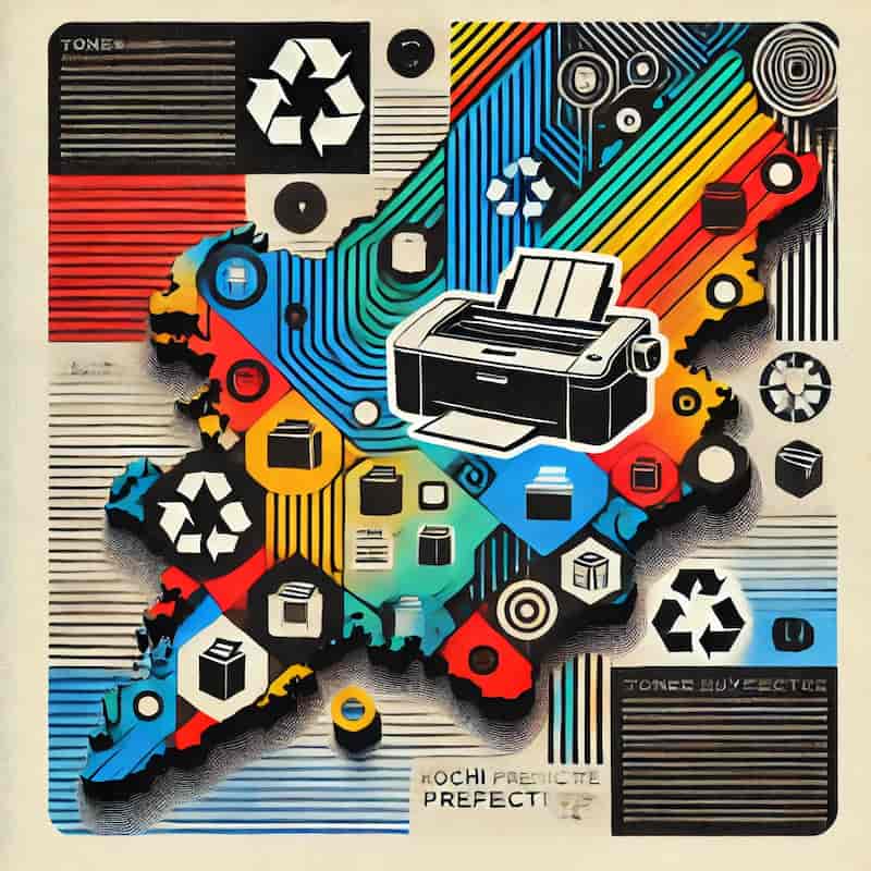 高知県のトナー買取対応エリアのイメージ画像